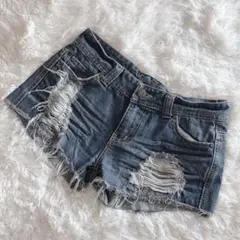 【c8142】00s 【Archive】 y2k ショートパンツ　デニムパンツ