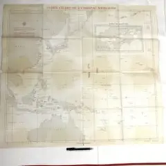 古地図　ハイドロパック・メッセージ索引図　古海図　古書　古文書　アンティーク