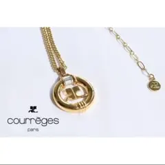 Courreges ネックレス ゴールドカラー ロゴ サークルのサムネイル