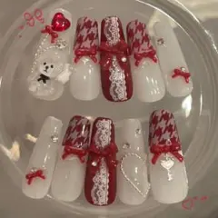 フレンチガーリー ネイルチップ