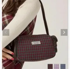 tina:jojun チェック ハンドバッグ タグ付き