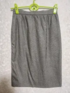 AKRIS カシミヤ100% タイトスカート グレンチェックのサムネイル