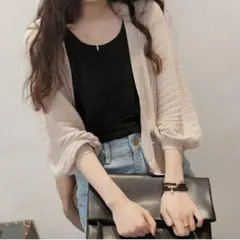 レディース カーディガン ニット 薄手 トップス サマーニット 新品 未使用