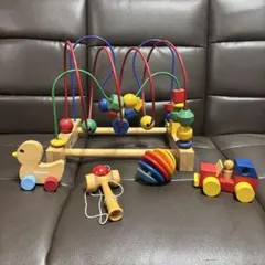MIKI HOUSE FIRST （あひる）その他木製知育玩具セットのサムネイル