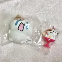 もちにゃみ ぬいぐるみマスコット なきにゃみ、すいーつ りんごにゃみのサムネイル