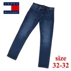 【大きい】38(US)100cmトミーヒルフィガーUSA限定藍染加工デニムパンツ 大きい】38(US)100cm新品トミーヒルフィガーUSA限定デニムパンツ藍染
