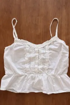 BRANDY MELVILLE フリルキャミソール ホワイト