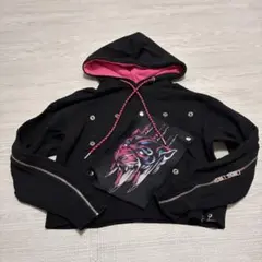DIESEL スウェット パーカー ブラック ピンクのサムネイル