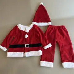 サンタコスチュームセット 赤 フリース
