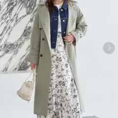 mysty woman 3WAYラペルカラートレンチ M カーキのサムネイル