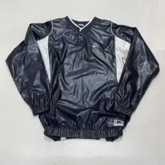 NIKE 00's 光沢 ビッグ ロゴ ナイロン プルオーバー ジャケット