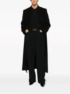 23AW Saint Laurent Paris ロゴ刺繍長袖ポロシャツのサムネイル