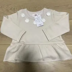 トレーナー 80cm クリーム