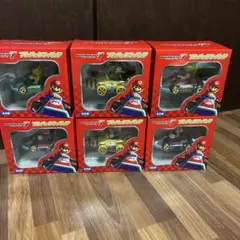 マリオカート7 プルバックフィギュア　６個セット