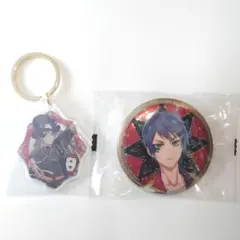 ツイステ デュース・スペード アクリルキーホルダー 缶バッジ 2点セット