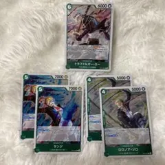 ワンピース カード　サンジ、ゾロ、ローセット