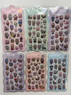 ラブブ ボンボンドロップシール 6枚セット