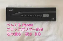 ✏️ぺんてる 鉛筆 ブラックポリマー999 芯硬度3B【超稀少品】 12本