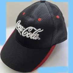 Coca-Cola メッシュのキャップ 黒/赤