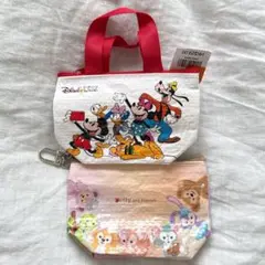 新品未使用　香港ディズニー ミニショッピングバッグチャーム　セットのサムネイル