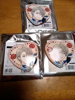 にじさんじ バレンタイン ハート型缶バッジ　3個セット　甲斐田晴