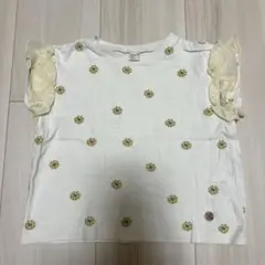 après les cours 花柄フリルTシャツ 90