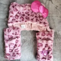 USJ ハローキティ マフラーハット ヒョウ柄