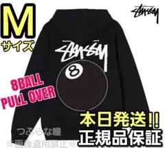 リピート購入Stussy 8BALL PULL OVER Mサイズブラック Stussy 8 Ball Full Zip Black Hoodie