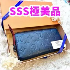 【美品】ルイヴィトン モノグラムアンプラント ジッピーウォレット レディース