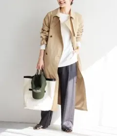 SLOBE IENA コットンライクウォッシャブルトレンチコート38