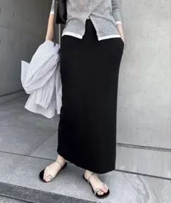 and me セルフカット　リブ　タイトスカートのサムネイル