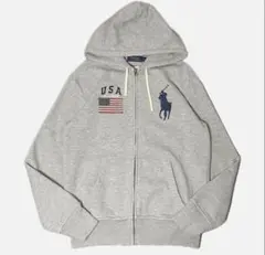 Polo Ralph Lauren グレー フルジップフーディ