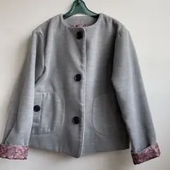 子供130サイズ　グレーコート （ベルメゾン　ミニラボ）