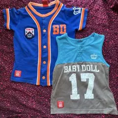 BABYDOLL こども服 2点セット Tシャツ タンクトップ 100cmのサムネイル