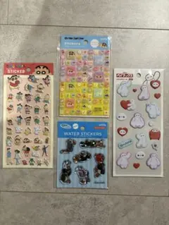 ウォーターシール ピングー クレヨンしんちゃん　タイル　ベイマックス　ふわふわ