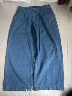 極太 00s アベイシングエイプ デニムパンツ バギー ルーズ ワイド B系