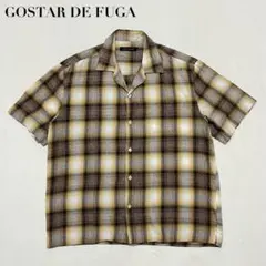 美品 GOSTAR DE FUGA オンブレチェック オープンカラー 半袖シャツのサムネイル