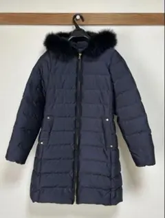 green label relaxin ダウンフォックスファー ネイビー 34