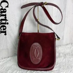 Cartier カルティエ ロゴ マストライン スエードレザー ショルダーバッグのサムネイル