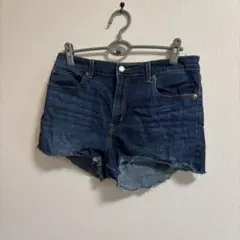 リーバイス ショートパンツ カットオフ 無地 32 紺 デニム 旅行