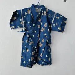 未使用★男の子　ショートオール　甚平　80