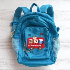 MIKIHOUSE ミキハウス キッズ リュック ブルー アップリケ