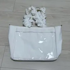 ザッカマートA4ハンドルフリルトートバッグ