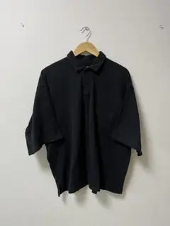 【完売品】MUJILabo洗いざらし鹿の子ドロップショルダーポロシャツ白S-M