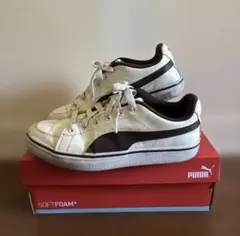 【箱付き】PUMA SOFTFOAM+ Vコートバルク スニーカー 23.5cmのサムネイル