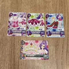 アイカツカード　レッドステージ　4枚セット　神崎美月