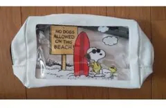 상태좋음 ★スヌーピー★SNOOPY★ビーチデザイン★ポーチ★大容量★小物入れ★収納