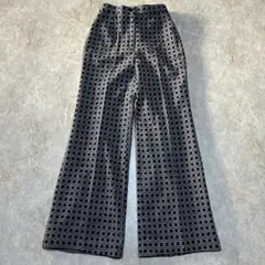 アデンダバイレナウン 総柄ウール混パンツ 11 大きいサイズ 股下長め