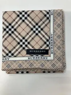 [H]BURBERRY LONDON ハンカチ ノバチェック ベージュ 116のサムネイル