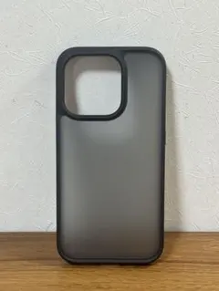 iPhone15Pro用 マット仕上げ ハードケース ブラック